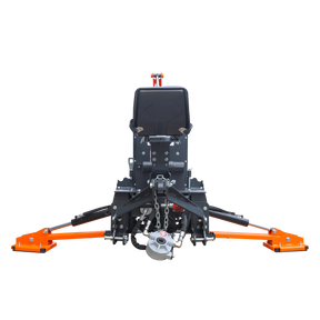 6 ' Compact Tractor Backhoe with Curved Boom, 12" Bucket, Self-Contained Gear Pump&Hydraulic Reservoir included, for 18-35 HP, Cat 1 Hookup, BH600