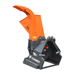 FARMRY PTO Wood Chipper for Tractors | Durable 3-Point Hitch Brush Shredder Model CP85