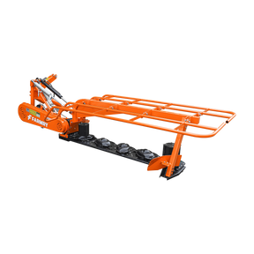 The Farmry 3 Point 81" Disc Mower (DHM7) for Category 1 & 2 tractors features 5 rotating discs, metal guards, and PTO power (35–80HP), making it ideal for cutting grass or crops in fields. The Farmry brand is visible on the side.