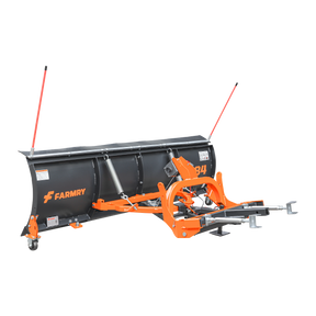 SP84 84" Truck/SUV Front Mount Snow Pusher, Left and Right Angle, 2" Mount Receiver, Wireless Winch Control