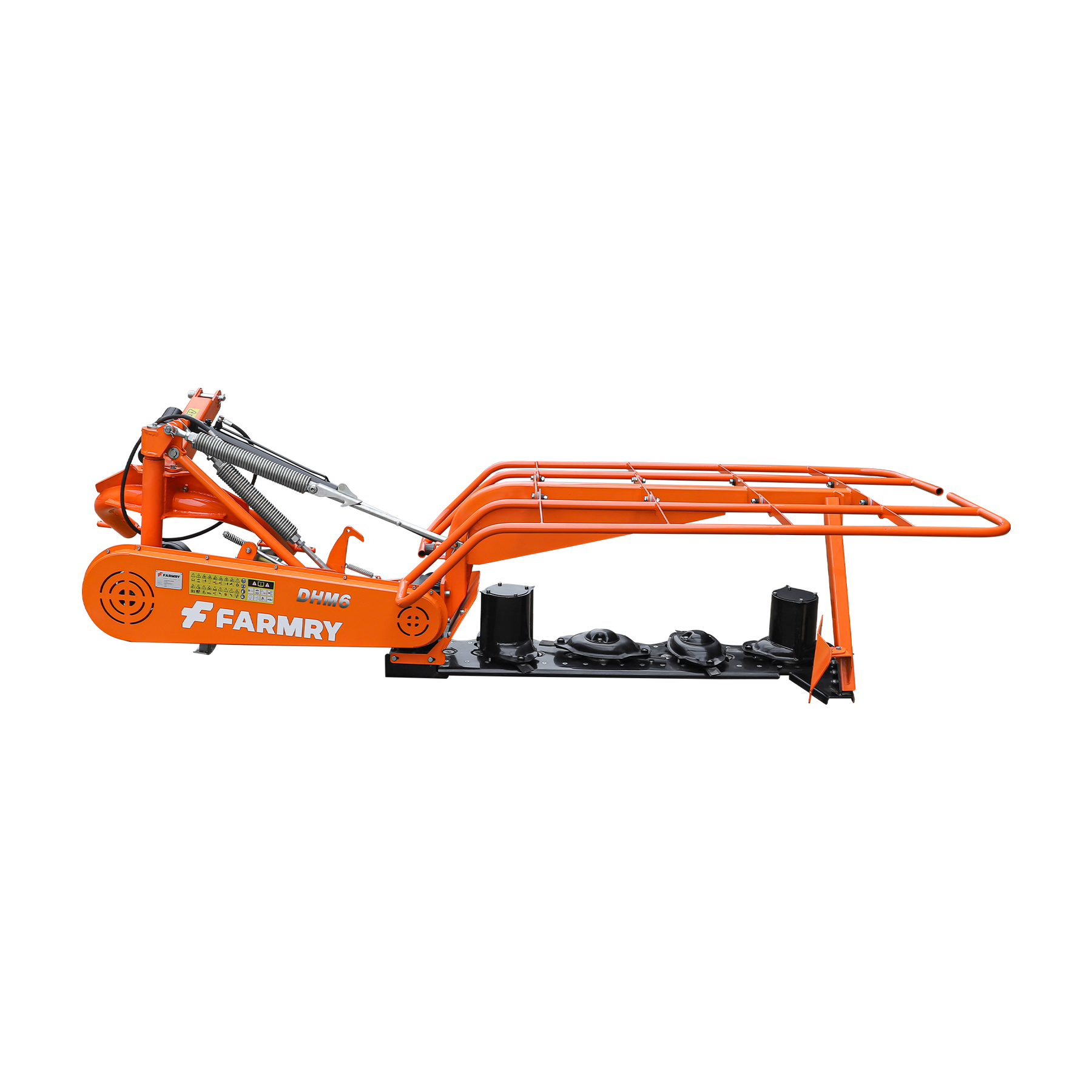 3 Point 65" Disc Mower, 4 discs, PTO Powered 35–80HP Hay Cutter for Category 1 & 2 Tractors, DHM6