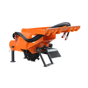 24 inch Skid Steer Loader Stump Grinder with Flexible Coupling and 3 Time Indexing Carbide Teeth, 18 to 23GPM, SSG24PRO(Orange)