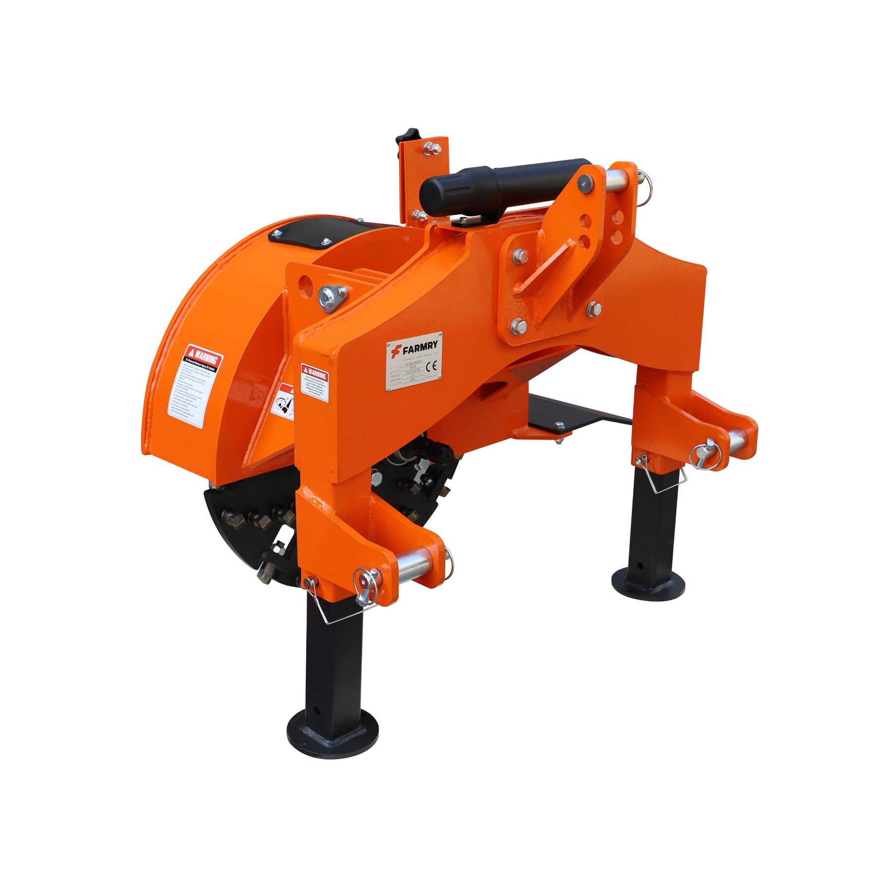 3-Point PTO Stump Grinder, 34 Carbide Teeth, for 15-45HP Tractors, PTO Shaft Included with Slip Clutch, SG24 - Farmry