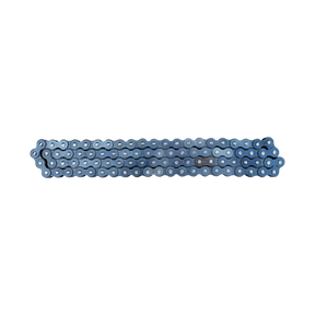 The farmry (1 Pcs/Kit) Roller Chain for SSB72/SSB84/TSB72/TSB84 (104402A/104403A/104303A/104304A) is shown laid straight on a white background, featuring clean, shiny metal links with a bluish-silver finish.