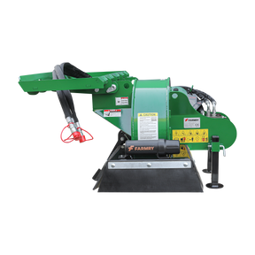 24 inch Skid Steer Loader Stump Grinder with Flexible Coupling and 3 Time Indexing Carbide Teeth, 18 to 23GPM, SSG24PRO(Green)