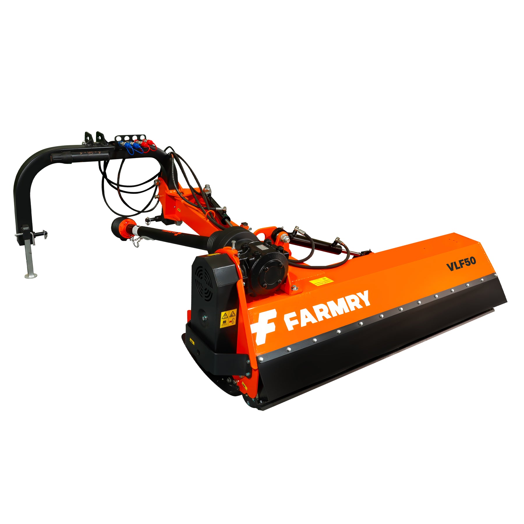 3 Point 50" Hydraulic Offset Flail Ditch Bank Mower for Category 1 Tractors, 25-45HP, VLF50