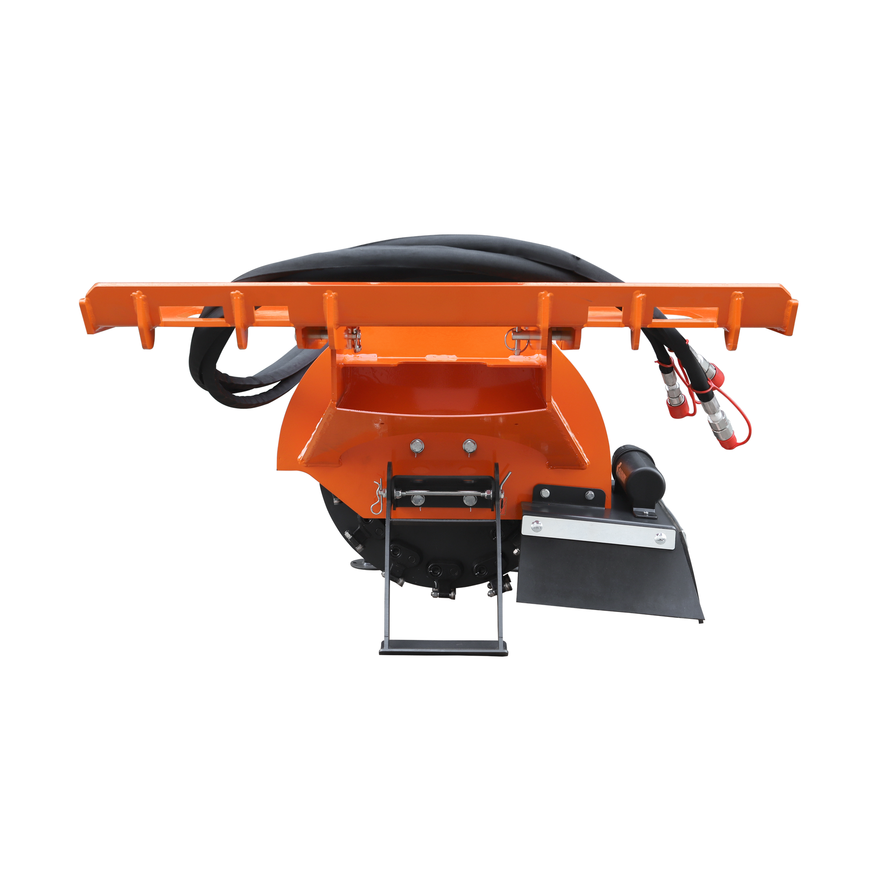 24 inch Skid Steer Loader Stump Grinder with Flexible Coupling and 3 Time Indexing Carbide Teeth, 18 to 23GPM, SSG24PRO(Orange)