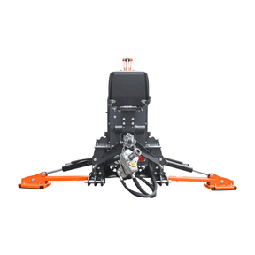 7 ' Tractor  Backhoe with Curved Boom, 12" Bucket, Mechanical Grapple Thumb, Self-Contained Gear Pump&Hydraulic Reservoir included, for 25-45 HP, Cat 1&2 Hookup, BH700e