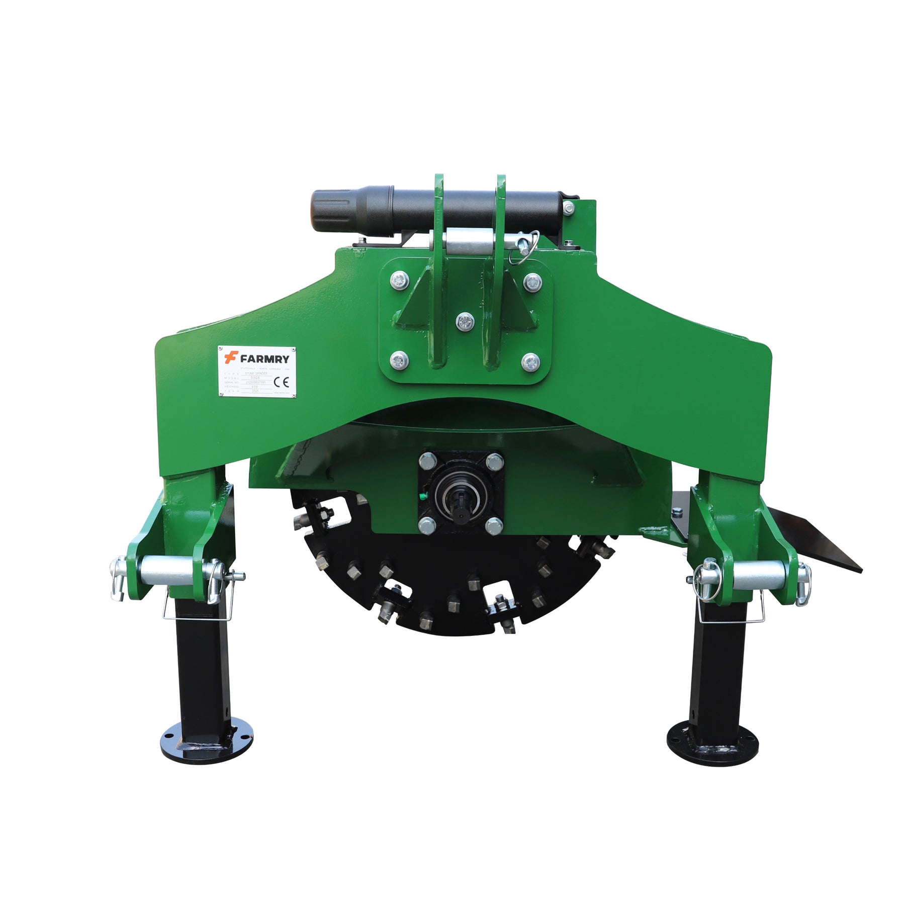Farmry 3-Point PTO Stump Grinder, 34 Carbide Teeth, for 15-45 HP Tractors (Slip Clutch & PTO Shaft Included) - Farmry