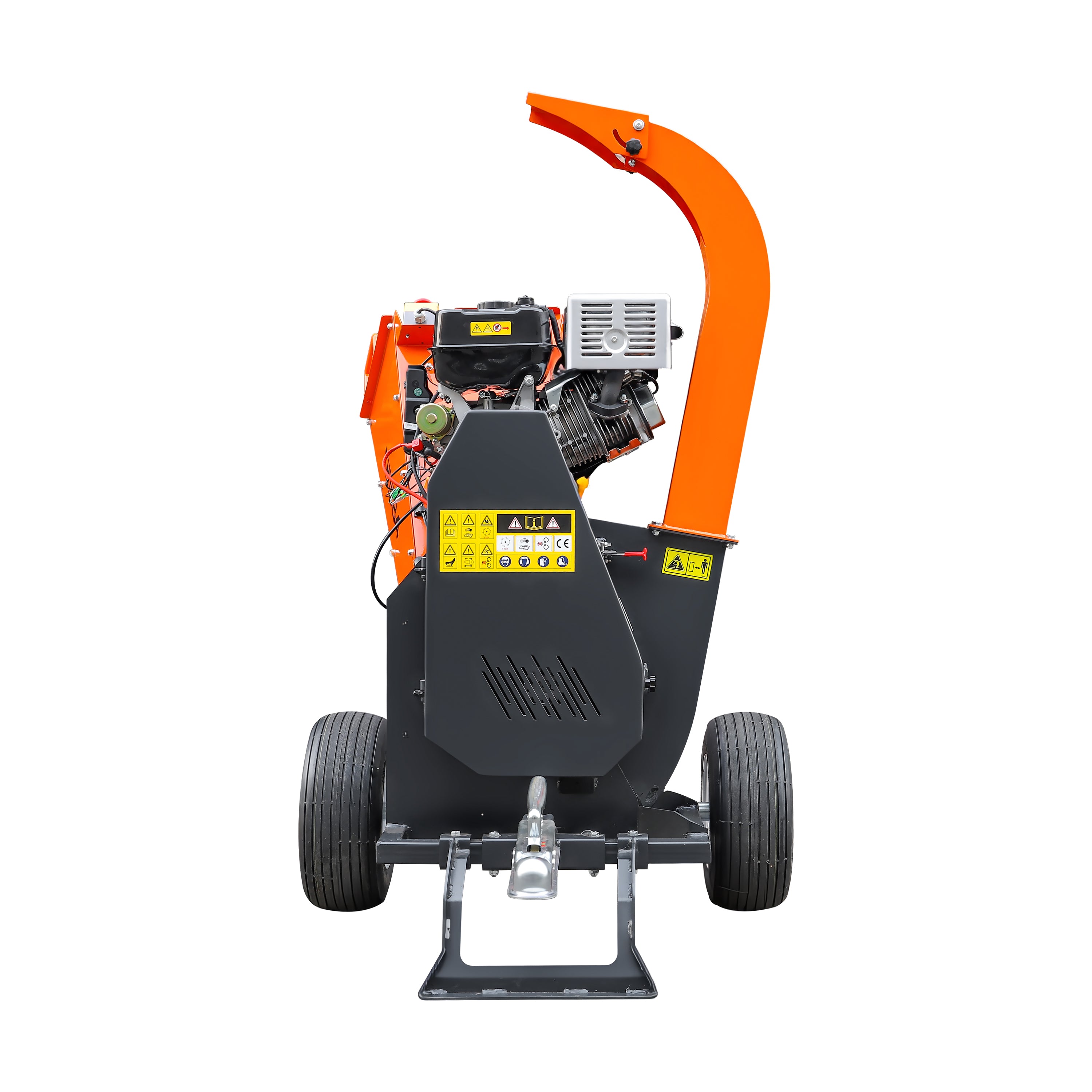 FARMRY Powerful 13.5HP Gas Wood Chipper | Electric Start & Portable Mo