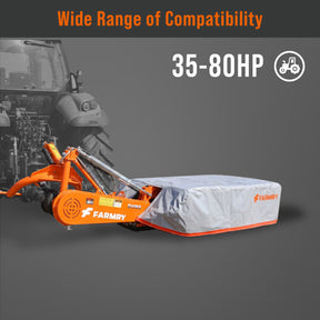 3 Point 65" Disc Mower, 4 discs, PTO Powered 35–80HP Hay Cutter for Category 1 & 2 Tractors, DHM6
