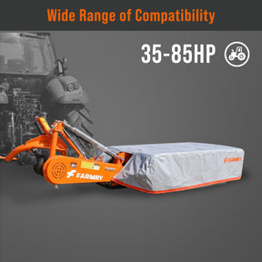 3 Point 81" Disc Mower, 5 Discs, PTO Powered 35–85HP Hay Cutter for Category 1 & 2 Tractors, DHM7