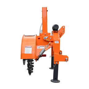 3-Point PTO Stump Grinder PRO, Two Torsion Springs, Speed Indicator, 34 Carbide Teeth, for 15-45HP Tractors, PTO Shaft Included with Slip Clutch. SG24 Pro