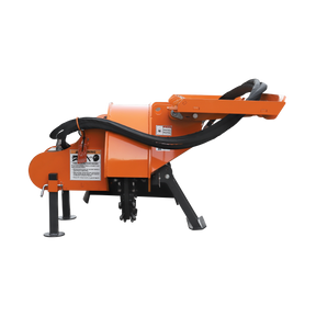 24 inch Skid Steer Loader Stump Grinder with Flexible Coupling and 3 Time Indexing Carbide Teeth, 18 to 23GPM, SSG24PRO(Orange)