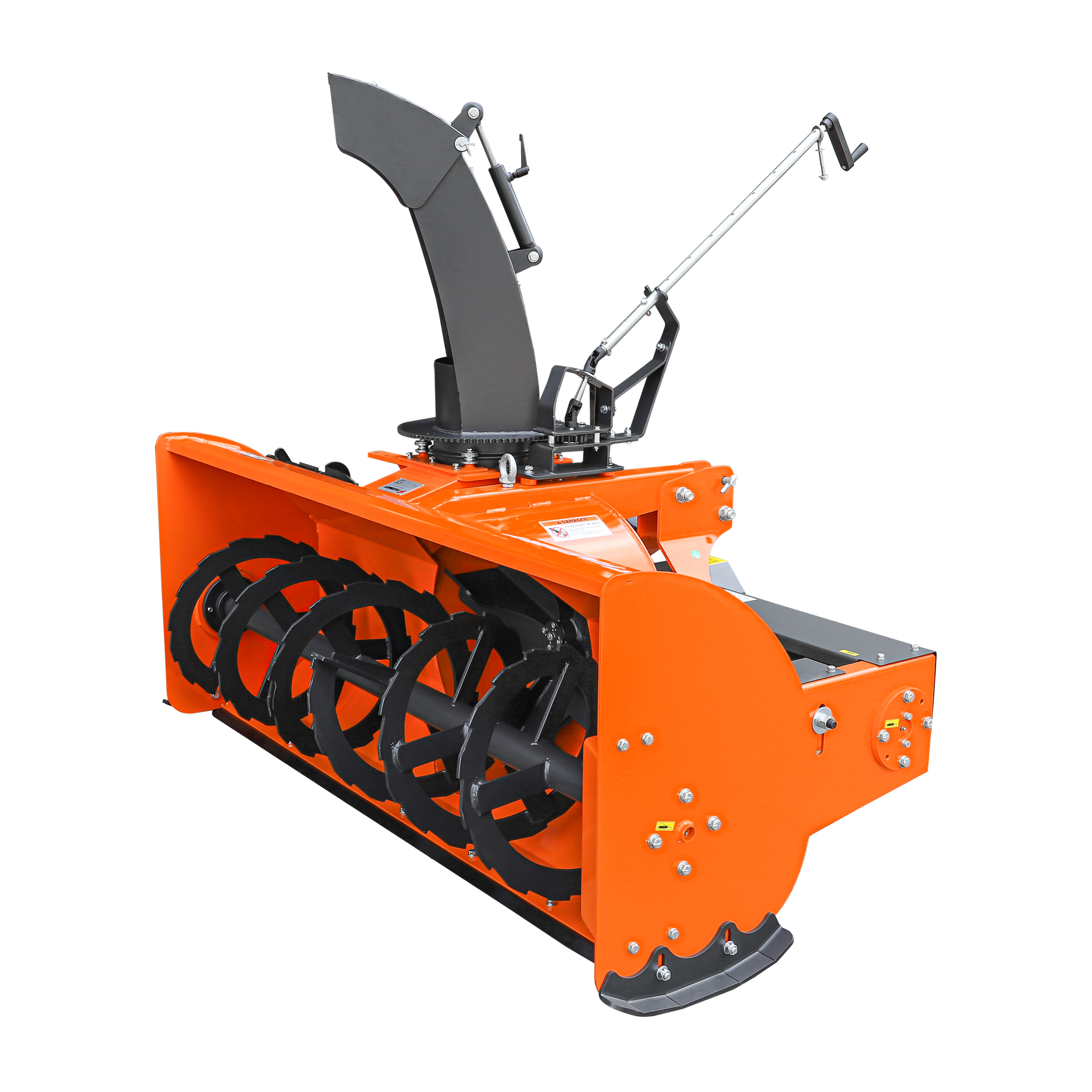 72” 3 Point Hitch Snow Blower for 25-65HP Tractor, CAT 1&2, 24” Impeller diameter, Manual 360 ° Snow Chute, Snow Shovel for JAM Clearance and PTO Shaft with Cluth included, TSB72