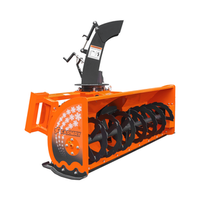 84" Skid Steer Snow Blower, 50-100 HP, REQ. Hydraulic Flow 16-21 GPM, 24" Diameter Impeller, Manual 360° Snow Chute, Snow Shovel for JAM Clearance Included, SSB84