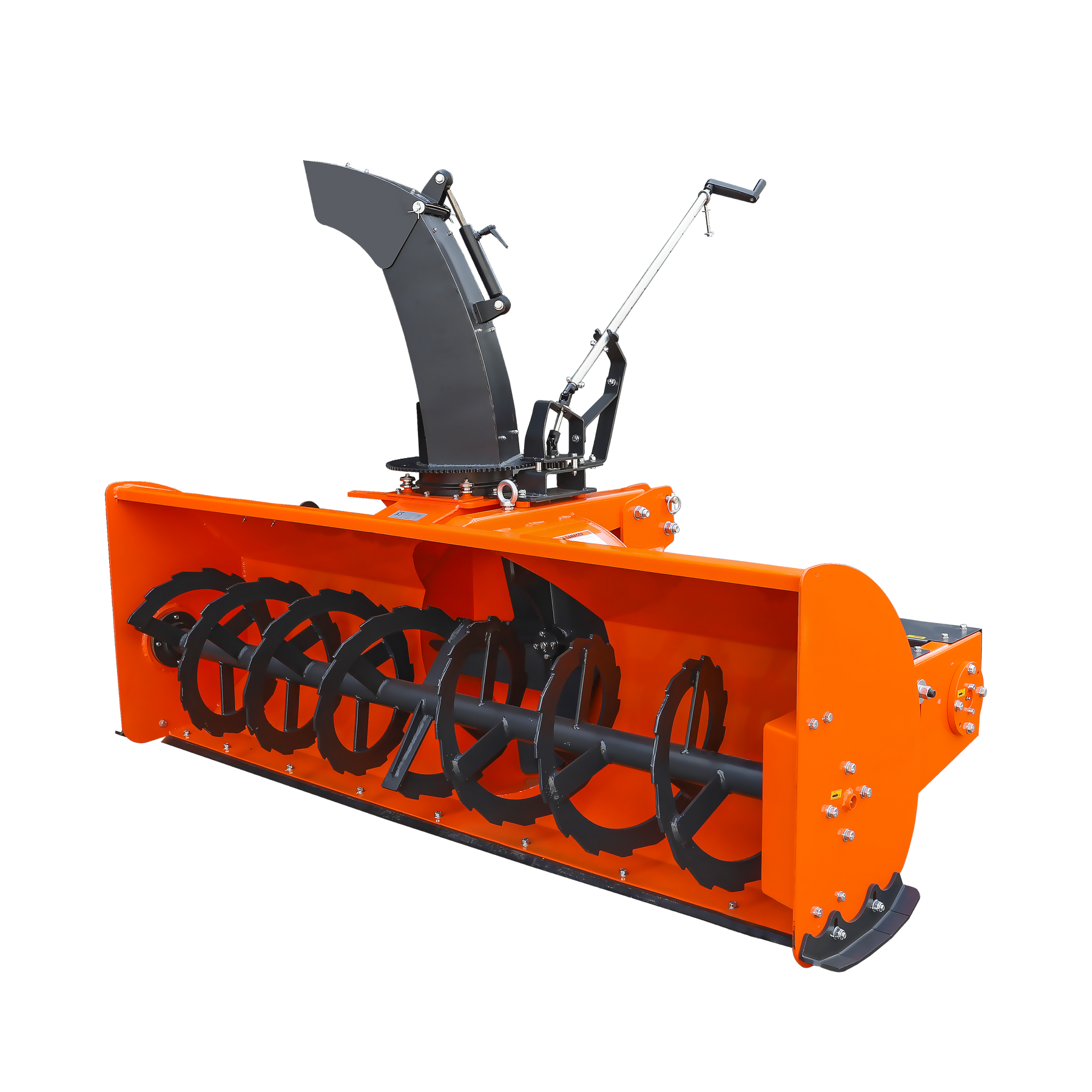 84" 3 Point Hitch Snow Blower for 30-100HP Tractor, CAT 1&2, 24” Impeller diameter, Manual 360 ° Snow Chute, Snow Shovel for JAM Clearance and PTO Shaft with Cluth included, TSB84