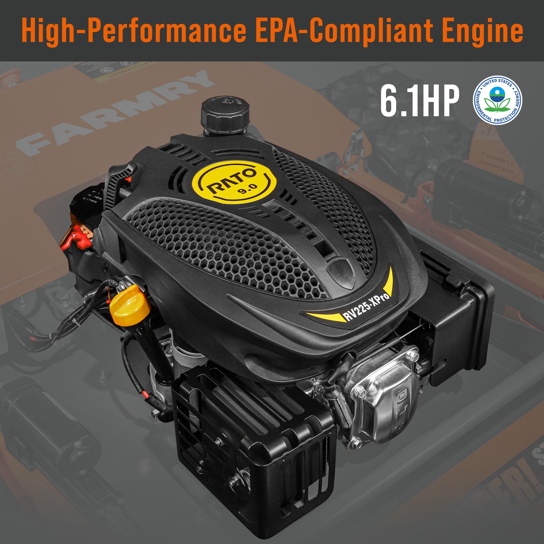 Farmry RM20 Remote-Controlled Track Mower – 20.9" Cut, 6.1HP Gas Engine
