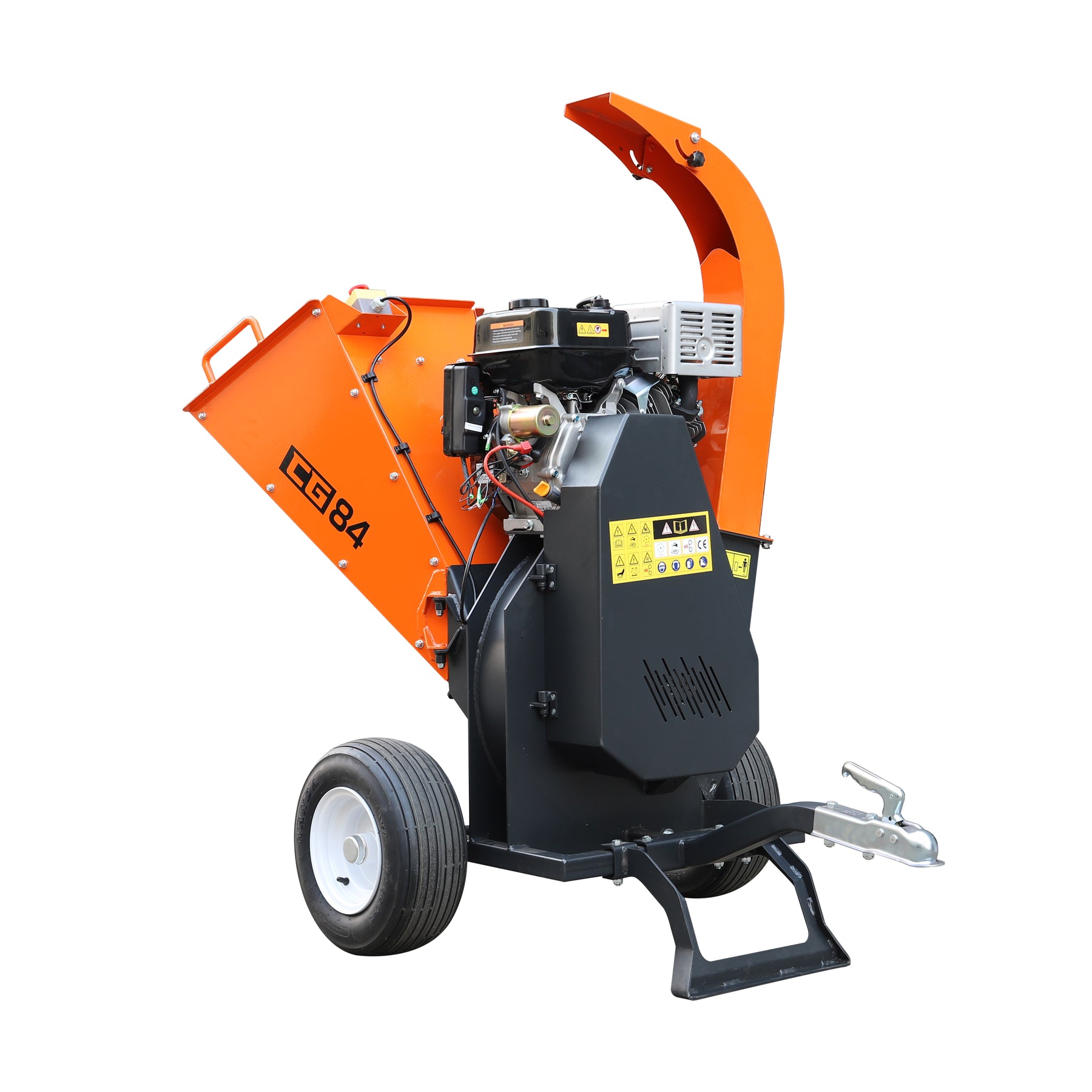 FARMRY Powerful 13.5HP Gas Wood Chipper | Electric Start & Portable Model CG84