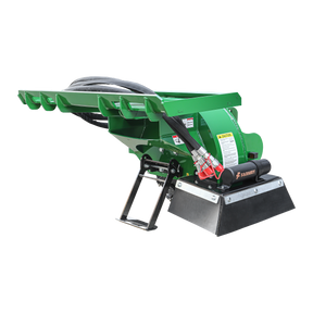 24 inch Skid Steer Loader Stump Grinder with Flexible Coupling and 3 Time Indexing Carbide Teeth, 18 to 23GPM, SSG24PRO(Green)