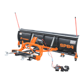 SP84 84" Truck/SUV Front Mount Snow Pusher, Left and Right Angle, 2" Mount Receiver, Wireless Winch Control