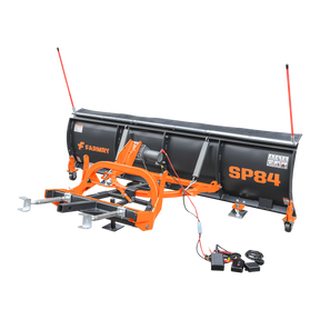 SP84 84" Truck/SUV Front Mount Snow Pusher, Left and Right Angle, 2" Mount Receiver, Wireless Winch Control