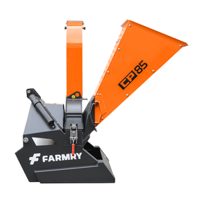 FARMRY PTO Wood Chipper for Tractors | Durable 3-Point Hitch Brush Shredder Model CP85