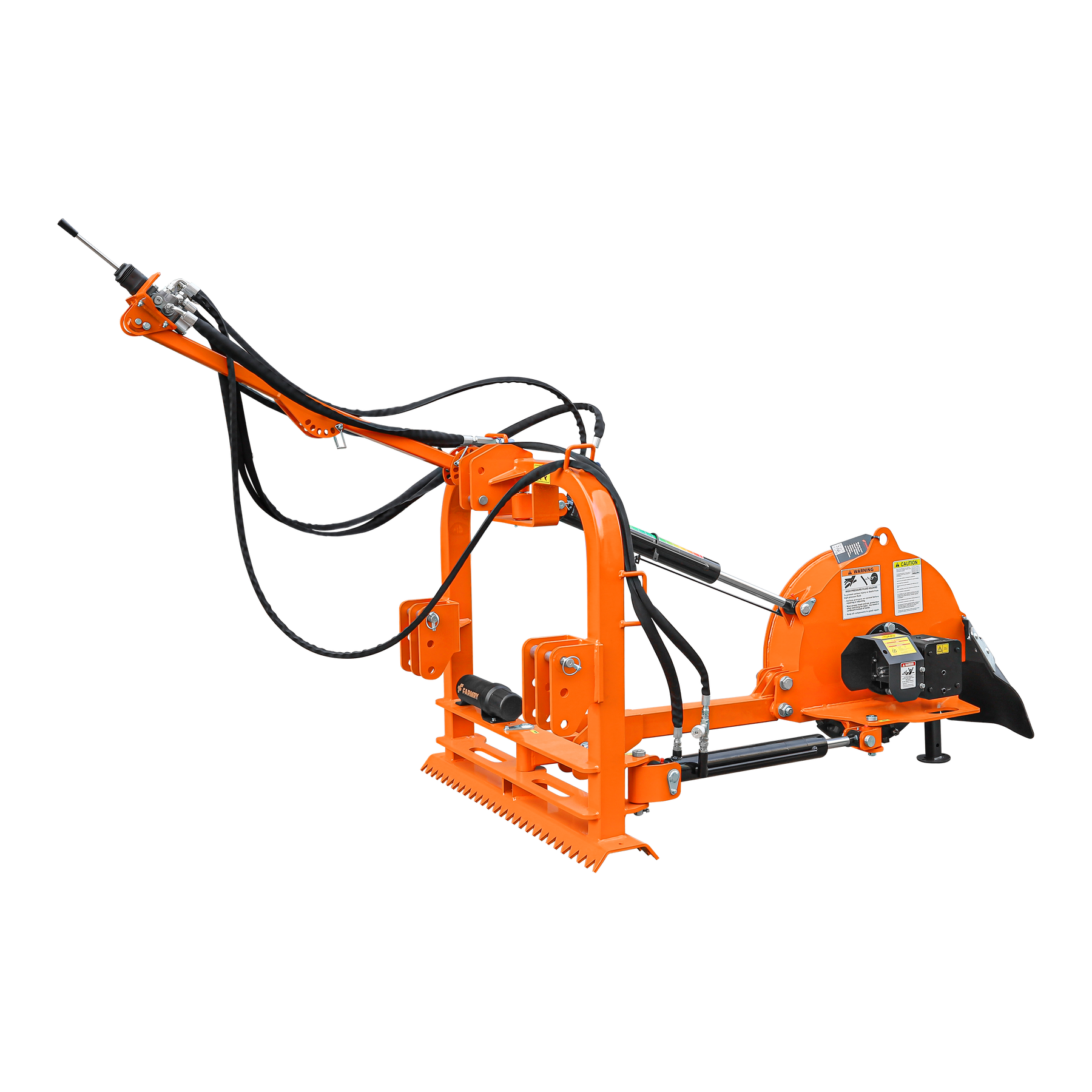 24 inch Hydraulic Stump Grinder with 56ps Carbide Teeth and Self Contained Control Valve for Tractor From 25hp To 60hp, Premium Driveline Included, HSG24PRO