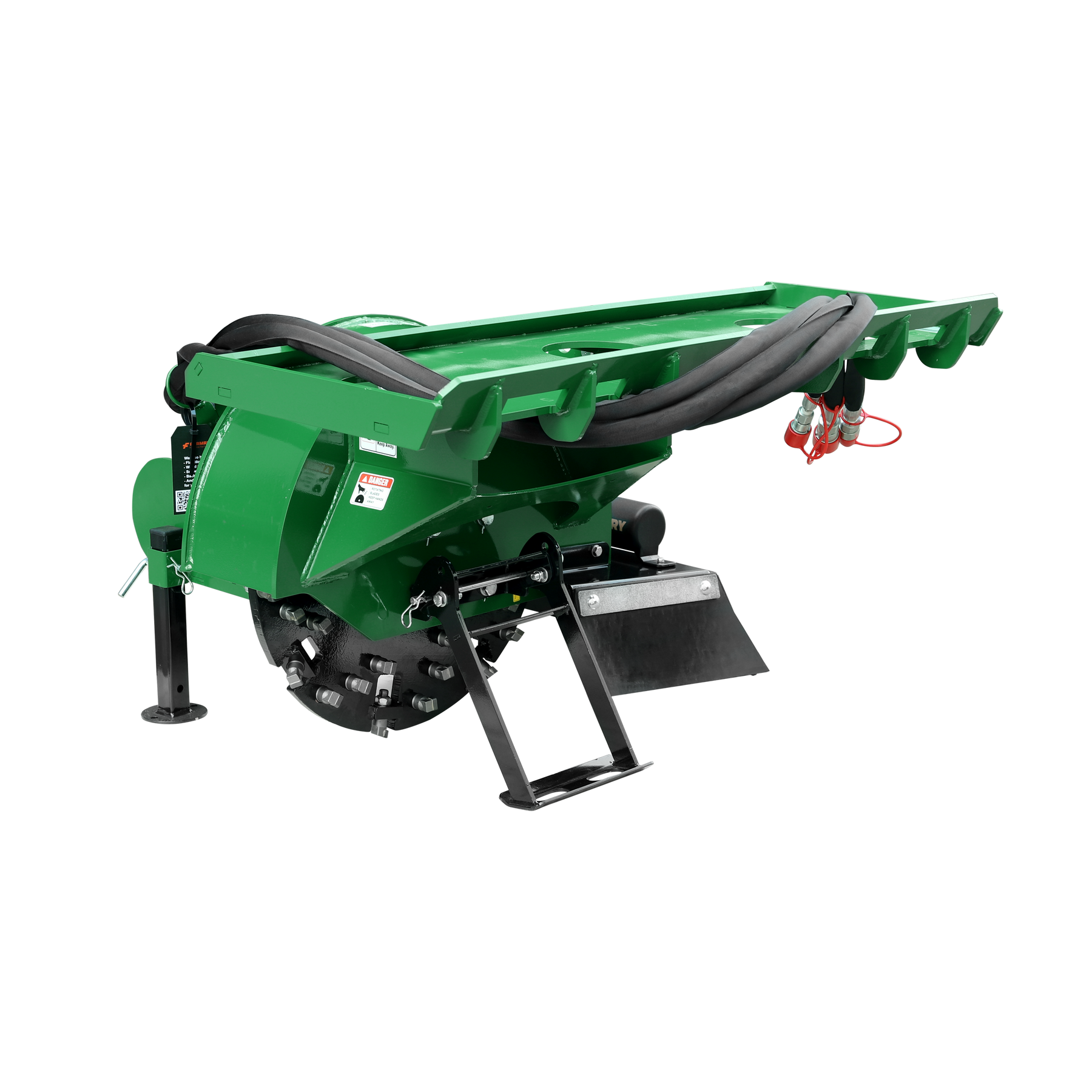 24 inch Stump Grinder for Skid Steer Loader,18 to 23GPM, SSG24(Green)