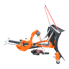 SP84 84" Truck/SUV Front Mount Snow Pusher, Left and Right Angle, 2" Mount Receiver, Wireless Winch Control