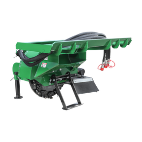 24 inch Skid Steer Loader Stump Grinder with Flexible Coupling and 3 Time Indexing Carbide Teeth, 18 to 23GPM, SSG24PRO(Green)