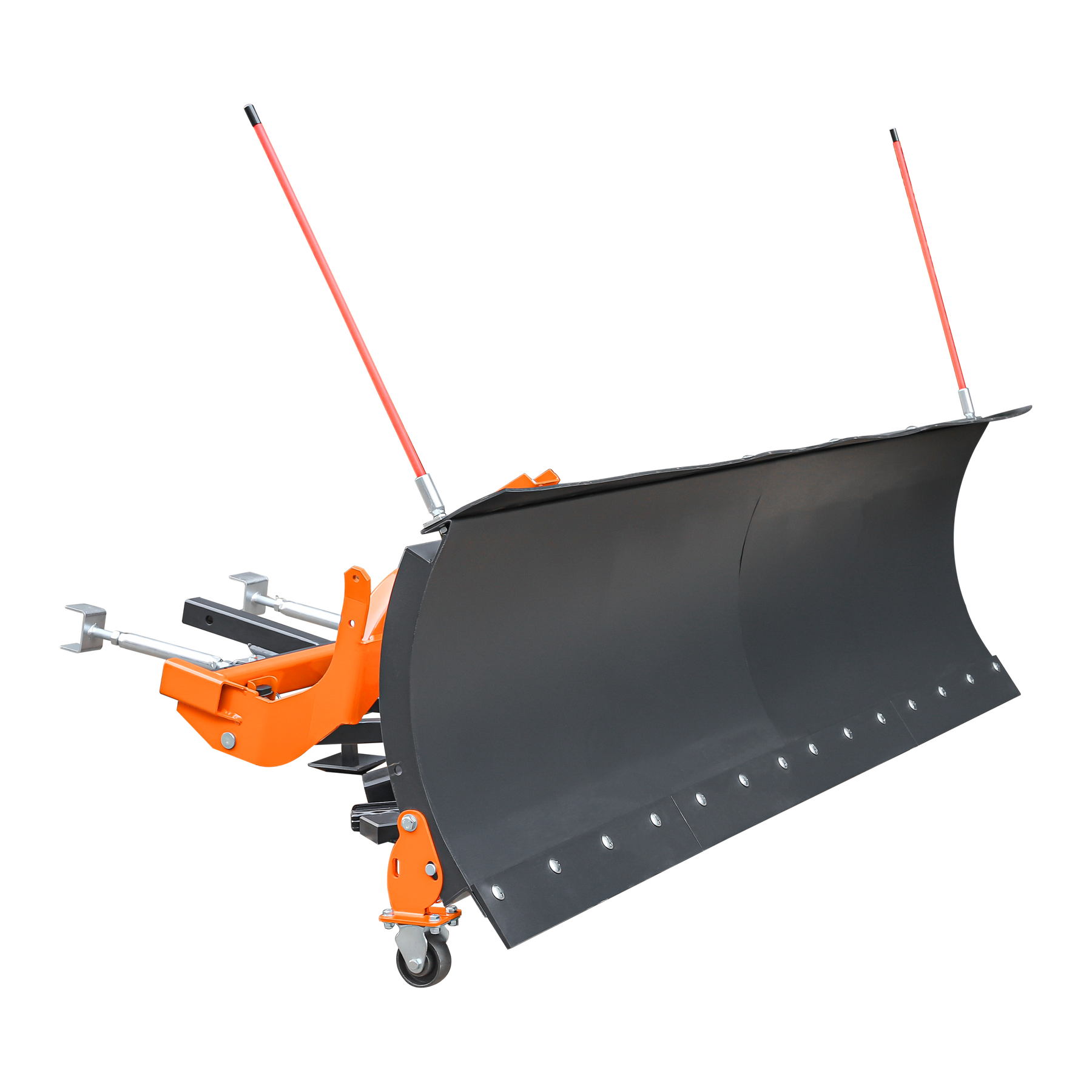 SP84 84" Truck/SUV Front Mount Snow Pusher, Left and Right Angle, 2" Mount Receiver, Wireless Winch Control