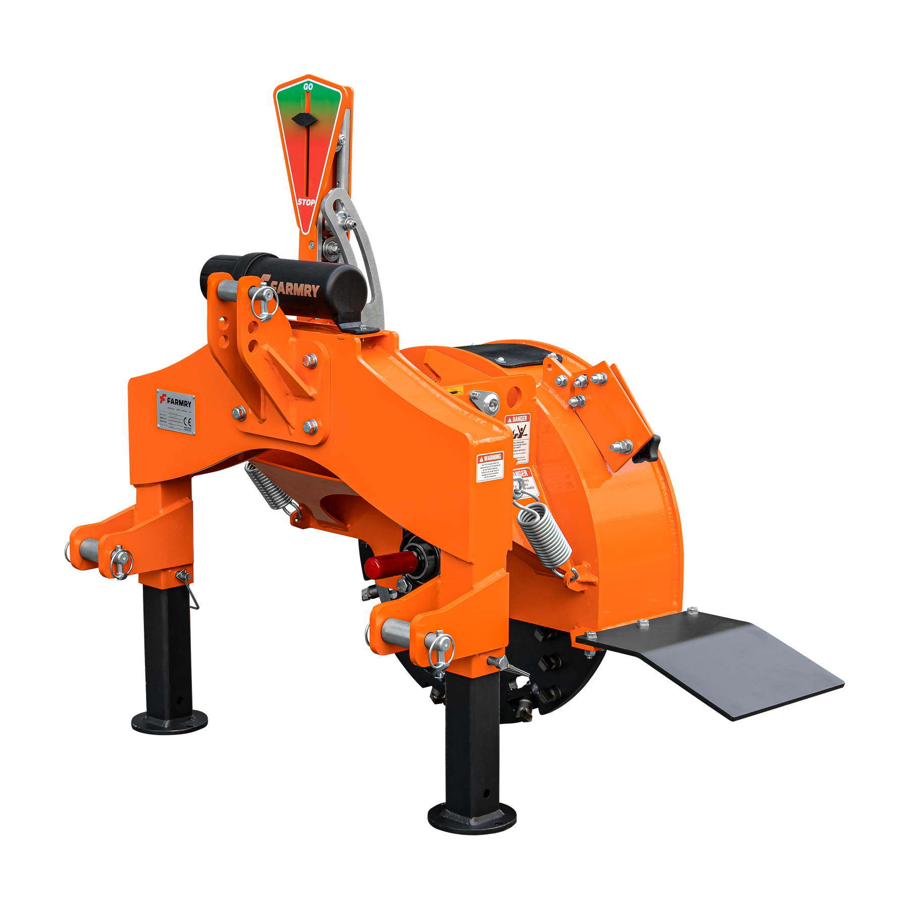 5” PTO Wood Chipper + SG24Pro Stump Grinder Combo for 15–45 HP Tractors (CP85 + SG24Pro orange)