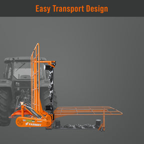 3 Point 81" Disc Mower, 5 Discs, PTO Powered 35–85HP Hay Cutter for Category 1 & 2 Tractors, DHM7