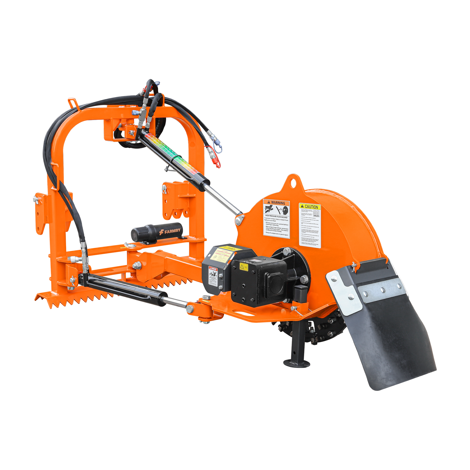 24 inch Hydraulic Stump Grinder with 56ps Carbide Teeth for Tractor From 25hp To 60hp, Premium Driveline with Included, HSG24