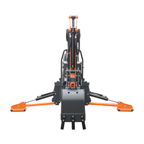 7 ' Tractor  Backhoe with Curved Boom, 12" Bucket, Mechanical Grapple Thumb, Self-Contained Gear Pump&Hydraulic Reservoir included, for 25-45 HP, Cat 1&2 Hookup, BH700e