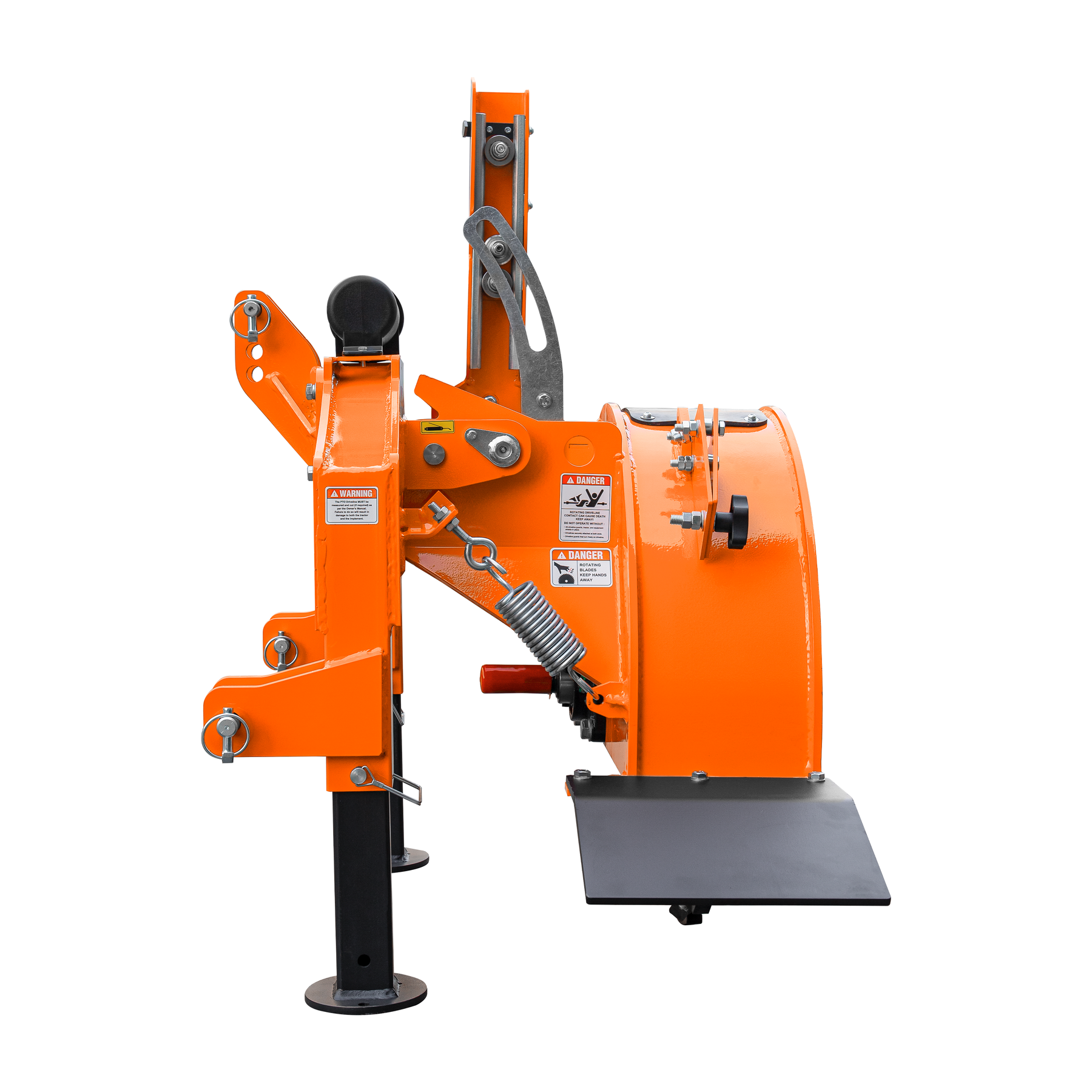 3-Point PTO Stump Grinder PRO, Two Torsion Springs, Speed Indicator, 34 Carbide Teeth, for 15-45HP Tractors, PTO Shaft Included with Slip Clutch. SG24 Pro