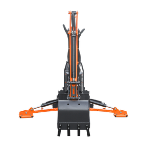 9 '2 " Tractor  Backhoe with Curved Boom, Italian Original WALVOIL Seven Way Hydraulic Control Valve, 18" Bucket, Hydraulic Grapple Thumb,  Self-Contained One-Piece Gear Pump&Hydraulic Reservoir included, for 45-120 HP, Cat 2 Hookup, BH920Pro