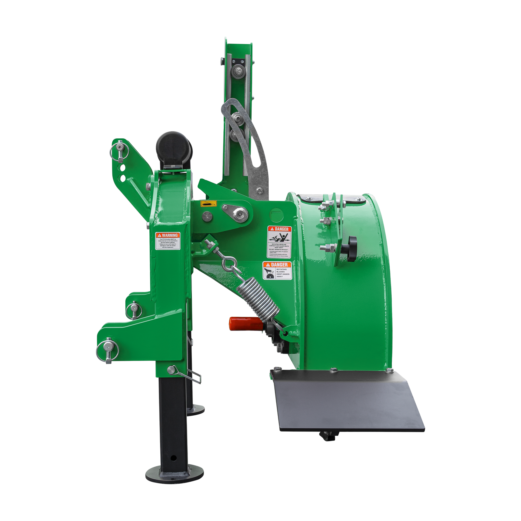 3-Point PTO Stump Grinder PRO, Two Torsion Springs, Speed Indicator, 34 Carbide Teeth, for 15-45HP Tractors, PTO Shaft Included with Slip Clutch. SG24 Pro