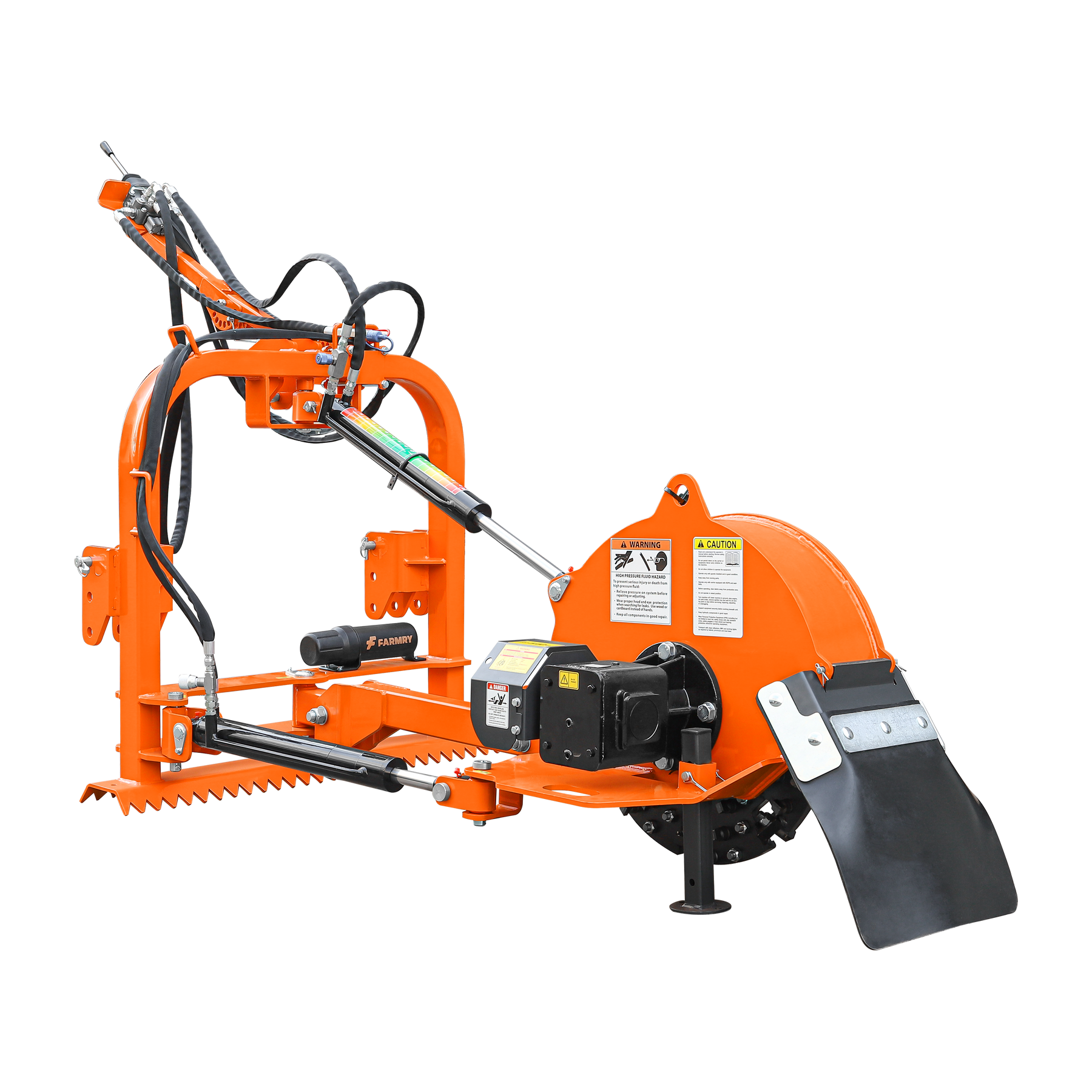 24 inch Hydraulic Stump Grinder with 56ps Carbide Teeth and Self Contained Control Valve for Tractor From 25hp To 60hp, Premium Driveline Included, HSG24PRO