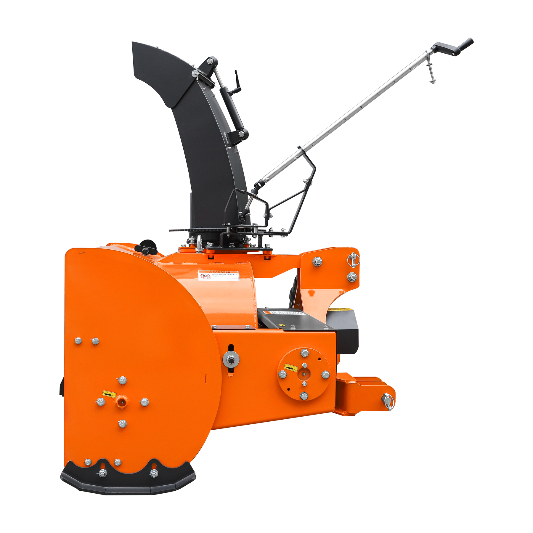 60" 3-Point Hitch Snow Blower for 18-45HP Tractor, CAT 1 & 2, 22" Impeller Diameter, Manual 360° Snow Chute, Snow Shovel for JAM Clearance and PTO Shaft with Clutch Included, TSB60