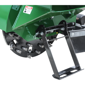 24 inch Skid Steer Loader Stump Grinder with Flexible Coupling and 3 Time Indexing Carbide Teeth, 18 to 23GPM, SSG24PRO(Green)