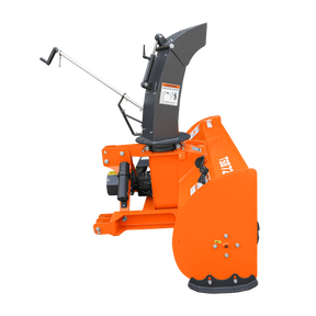 72” 3 Point Hitch Snow Blower for 25-65HP Tractor, CAT 1&2, 24” Impeller diameter, Manual 360 ° Snow Chute, Snow Shovel for JAM Clearance and PTO Shaft with Cluth included, TSB72