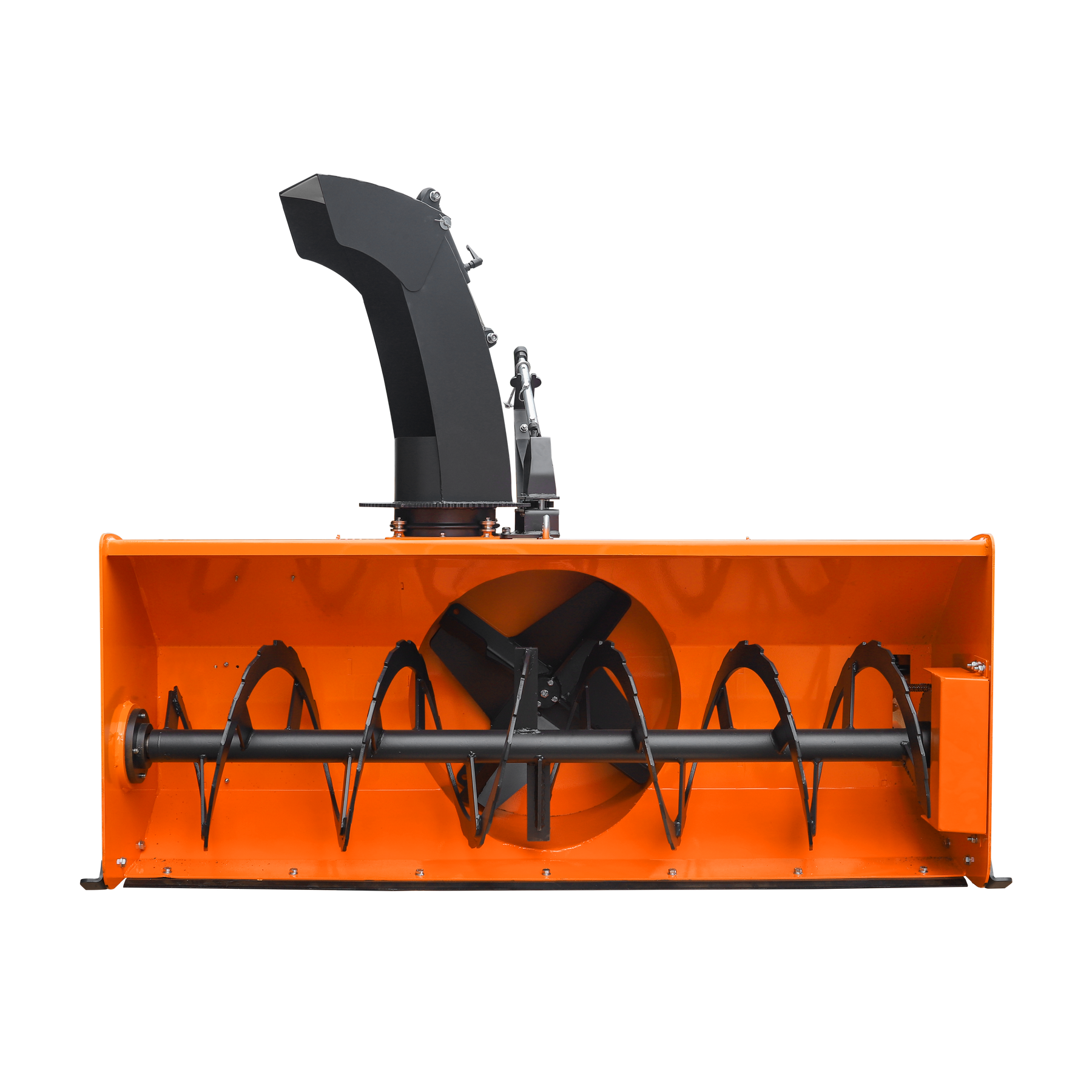72” Skid Steer Snow Blower, 45-75 HP, REQ.Hydraulic Flow 16 -21GPM , 24” Diameter Impeller,  Manual 360 °Snow Chute,  Snow Shovel for JAM Clearance included, SSB72