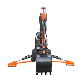 8 '2 " Tractor  Backhoe with Curved Boom, 15" Bucket, Hydraulic Grapple Thumb, Self-Contained Gear Pump&Hydraulic Reservoir included, for 30-65 HP, Cat 1&2 Hookup, BH820