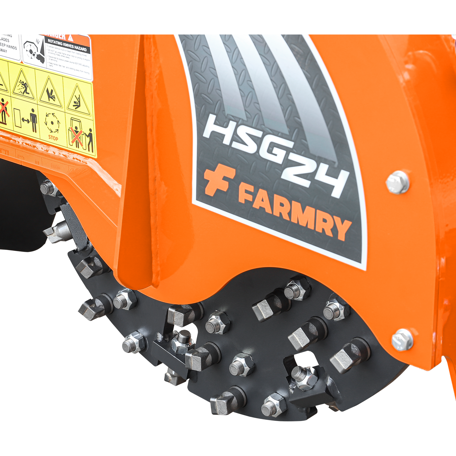 24 inch Hydraulic Stump Grinder with 56ps Carbide Teeth for Tractor From 25hp To 60hp, Premium Driveline with Included, HSG24