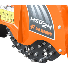 5” PTO Wood Chipper + 24” Hydraulic Stump Grinder Combo for 25–60 HP Tractors (CP85 + HSG24)