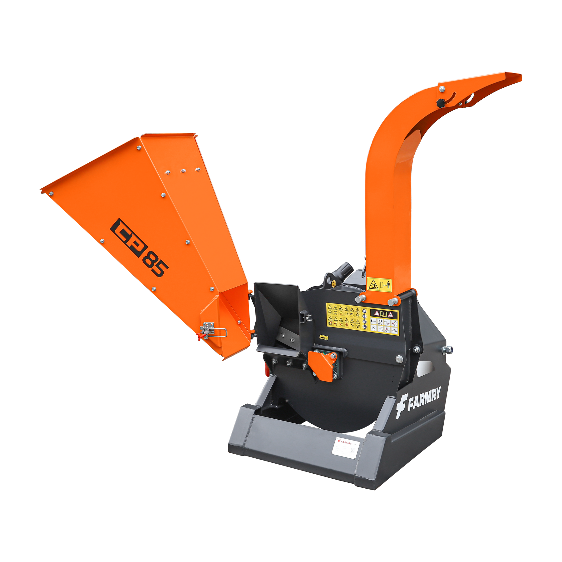 FARMRY PTO Wood Chipper for Tractors | Durable 3-Point Hitch Brush Shredder Model CP85