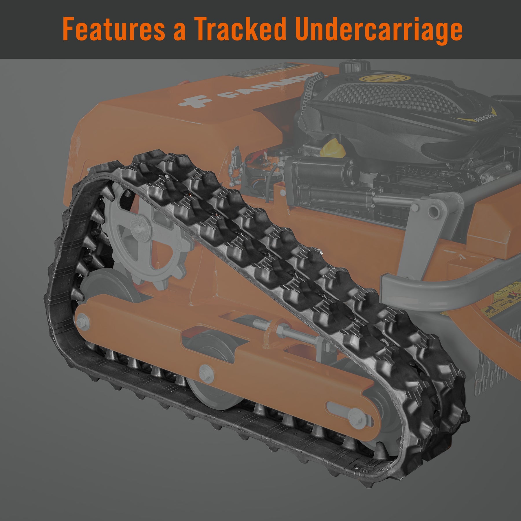 Remote-Controlled Track Mower with Snow Plow – 20.9" Cut, 6.1HP, RM20S