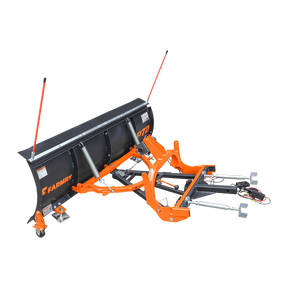 SP72 72" Truck/SUV Front Mount Snow Pusher, Left and Right Angle, 2" Mount Receiver, Wireless Winch Control